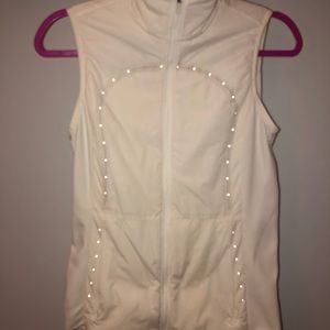 Lululemon White Reflective Vest